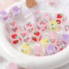 oly-931179e7e078d66f4c48cbc68f3720bb Wholesale Trendy Fruit Printed Acrylic Cube Loose Beads DIY Phone Chain Jewelry Accessory