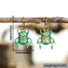 Wholesale Electroplated Zinc Alloy Bronze Beetle Pendant Earrings Vintage Quirky Fashion Accessory Gift