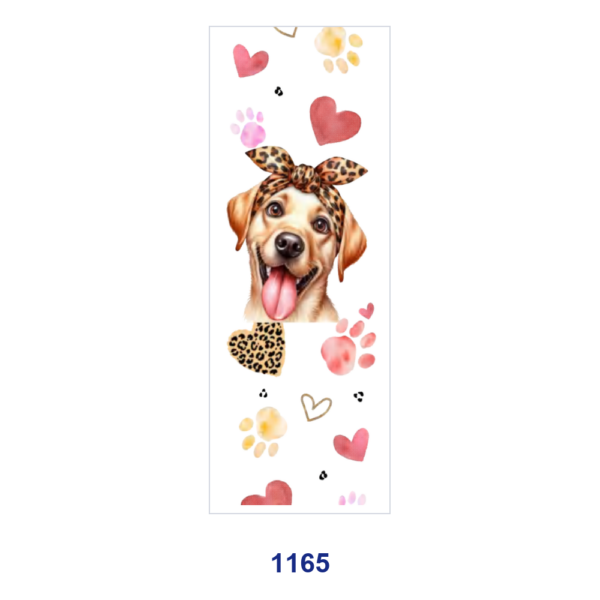oly-93377b14e3b679d9c0e526530fb50d16 Wholesale 2/8/16pcs Cute Dog Leopard Bow Paw Print Heart Bunny Carrot Print Pen and Bookmark Stickers UV DTF Wraps
