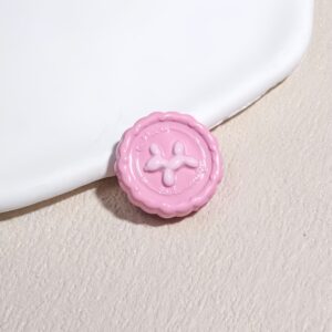 09-pink / Size is about 23*23mm, hole diameter is about 2.5mm
