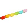 oly-936807c0bb3354a4766b466f77b86a55 Wholesale Acrylic Frosted Rainbow Heart Beads for DIY Jewelry Making Trendy Fashion Accessory Everyday Craft Supply