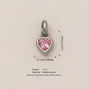 October love pendant (steel color)