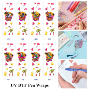 oly-945c273c665971a8c2e7a1ab7ee6abf1 Wholesale 2/8/16pcs Summer Holiday Skeleton Ghost Figure Watermelon Palm Tree Sun Travel Element Print Pen and Bookmark Stickers UV DTF Wraps OLY Exclusive