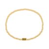 Wholesale Beaded Stretch Gilt Copper Bracelet With Star Flower Heart Charms For Women Everyday Jewelry Accessory