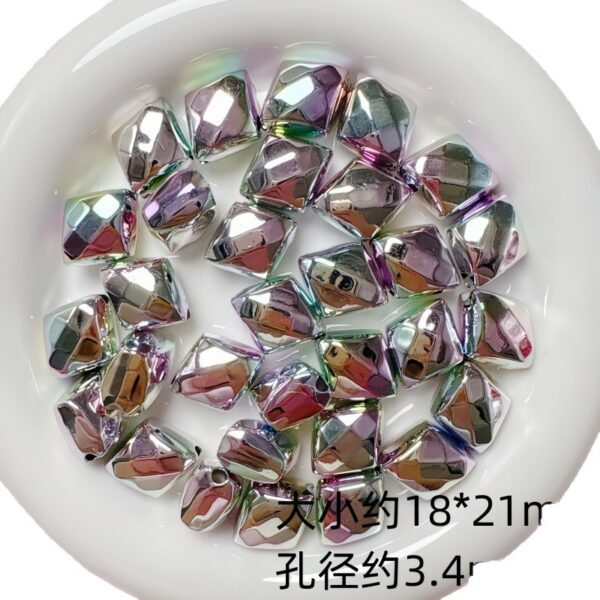 Wholesale Silver Acrylic Star Heart Loose Beads for DIY Jewelry Making, Bag Charm, Phone Charm, Fashion Accessory