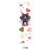 oly-94de2a22164f710438f6ae220be31f02 Wholesale 2/8/16pcs Cute Dog Leopard Headband Paw Print Heart Floral Print Pen and Bookmark Stickers UV DTF Wraps OLY Exclusive
