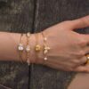 oly-94fc11e1dff93987c11bca27ef548efc Wholesale Trendy Stainless Steel ElectroplatedSnake Chain Bracelet Geometric Zircon With Square Marquise Heart Patterns Unisex Jewelry Accessory For Everyday Wear