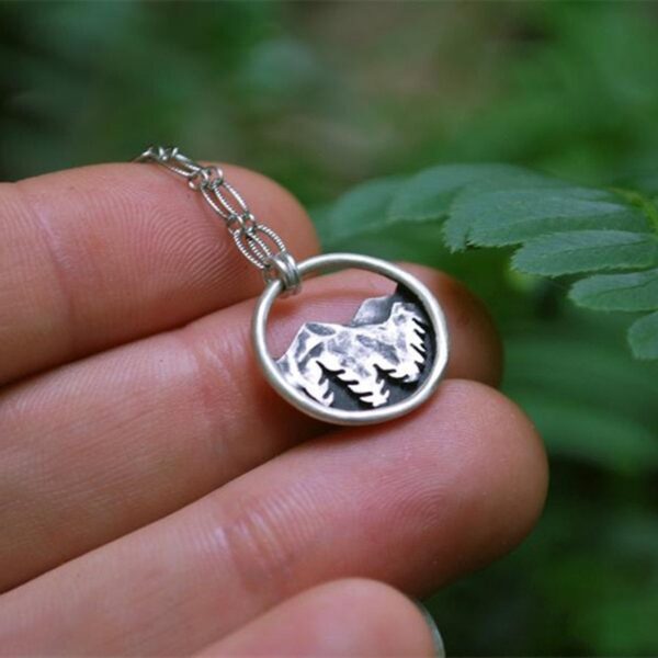 oly-9501984099f9fe2cb3dca69d07690ff3 Wholesale Antique Silver Zinc Alloy Mountain Pine Tree Hollow Pendant Necklace Trendy Jewelry Gift For Women