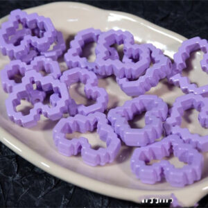 07-love frame-purple / Heart frame 30 * 26mm, inner core 20 * 14mm (sold by piece)