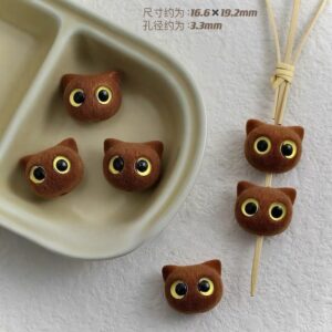 13-chocolate yellow eyes / See picture for size (sold by piece)
