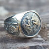 oly-95bef4a53a1457859622ed91dc633939 Wholesale Vintage Viking Eagle Carved Ring Unisex Alloy Fashion Accessory