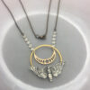 oly-95d9f644fdf3d9d9f5a9ee63315b5b54 Wholesale Crescent Moon Moth Pendant Necklace Antique Silver Fashion Jewelry Accessory Gift Resale