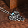 oly-95eb4dd02573df12d98af70473492547 Wholesale Alloy Ancient Silver Hollow Elephant Pendant Necklace Vintage Bohemian Ethnic Style Unisex Jewelry