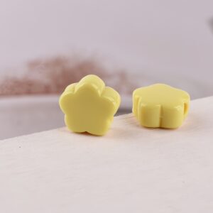 07-yellow / Size is about 14mm, hole diameter is about 3.9mm