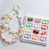 oly-961a99d03a48c44d88224e0de17cd2a9 Wholesale Acrylic Painted Two Tone Star Loose Beads 12mm Large Hole for DIY Phone Chain and Jewelry Making