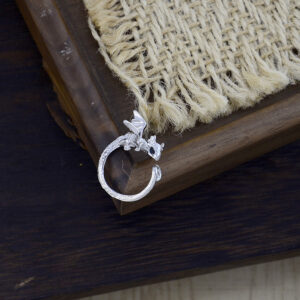 Wholesale Vintage Flying Dragon Open Adjustable Ring Zinc Alloy Funny Cute Fashion Jewelry Accessory Gift Boutique Resale