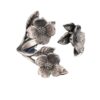 oly-962b62bc398e8e4ec99f95a6ae401812 Wholesale Vintage Flower Open Ring Adjustable Silver Alloy Jewelry Accessory Gift For Women