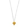 Wholesale Retro Fruit Pendant Necklace Electroplating Copper Pomegranate Charm Electroplated Copper Jewelry Accessory For Boutique Resale