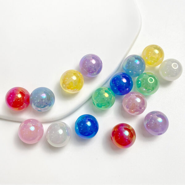 oly-963cdd167e5cbeff2e6f3e258b6302c8 Wholesale 16mm Pink Jelly Acrylic Loose Beads Plated Finish DIY Phone Charm Car Hanging Craft Supply