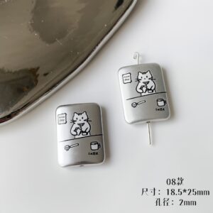 08 style flat square tea drinking cat (1 piece) / Sold by piece