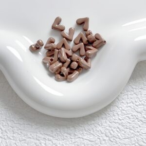 09-coffee color / Size is about 8mm, hole diameter is about 1.4mm
