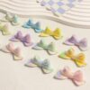 oly-96a0e90aaf0cdd2820d33847a43d56d8 Wholesale Starry Glow 3D Bow Acrylic Beads Electroplated DIY Phone Charm Keychain Jewelry Accessory Gift