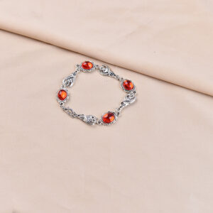 Ruby stitched paw bracelet
