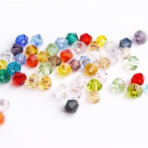 oly-97409909042f3efc1801faa90a1c043e Wholesale Modern Crystal Glass Diamond Shape Loose Beads 4mm for DIY Jewelry Making Fashion Accessory