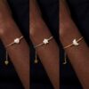 Wholesale Dreamy Star Moon Love Bracelet Colorful Unisex Charm Jewelry Accessory
