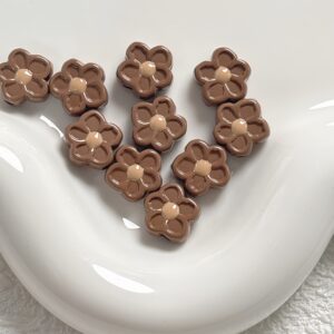 11-coffee color / Size is about 12mm, hole diameter is about 2.5mm