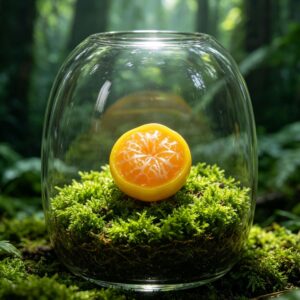Miniature fruit cute pieces-yellow oranges / [the sizes are all mini models of about 1cm]