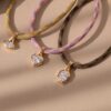 Wholesale Geometric Zircon Multicolor Cord Necklace Stainless Steel Electroplated 18K Gold Tone Fashion Jewelry Gift Boutique Resale