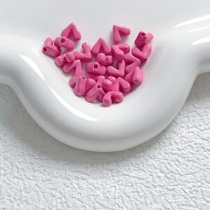 11-rose red / Size is about 8mm, hole diameter is about 1.4mm