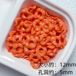 10-orange / Size is about 13mm, inner diameter is about 5mm (sold by the piece)
