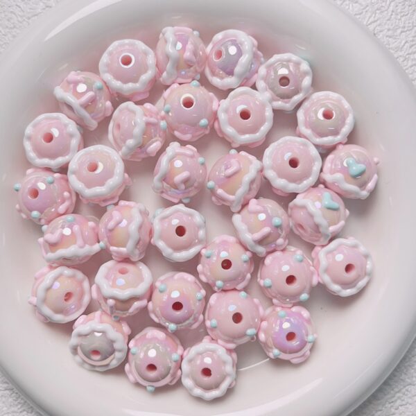 oly-9823a5250a56f021fff15a686a8cbebc Wholesale Trendy Hand Painted Macaron Acrylic Loose Beads 16mm for DIY Jewelry Bag Charm Phone Chain