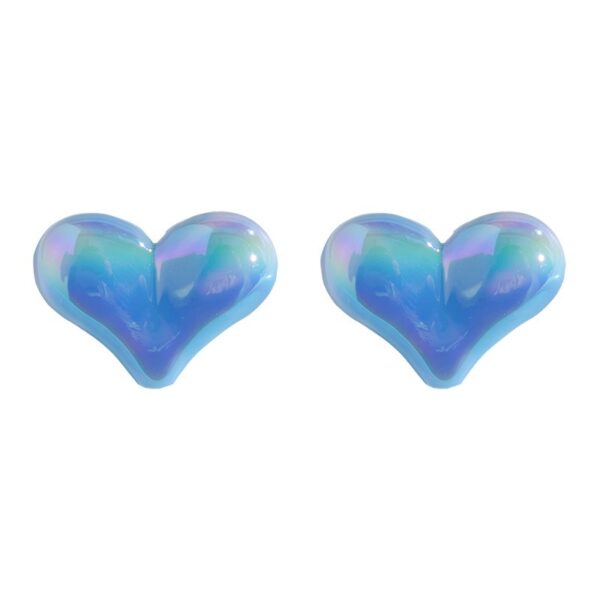 Wholesale Electroplated Cream Heart Acrylic Beads for DIY Phone Strap Car Hanging Bracelet Necklace Trendy Jewelry Accessory