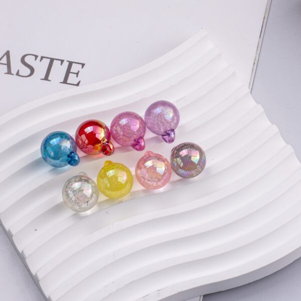 Wholesale Acrylic UV Bubble Beads DIY Grape Cluster Car Keychain Charm Jewelry Making Supplies