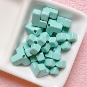 14-cyan / Size is about 12mm, hole diameter is about 2.6mm