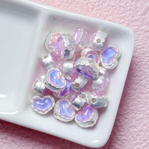 09-light purple heart / Sold by piece