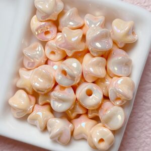 06-light orange / The size is about 12mm, the hole diameter is about 3mm (sold by piece)