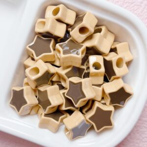 03-coffee color / Size is about 16mm, hole diameter is about 5mm