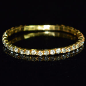 1 row Golden White Diamond