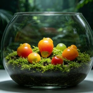 Miniature fruit cute pieces-gradient mango② / [the sizes are all mini models of about 1cm]
