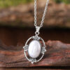 oly-9918733963be00127941cb8e460cf2c3 Wholesale Zinc Alloy Antique Silver Bohemian Pendant Necklace Oval Pearl Hollow Out Design Vintage Retro Style Fashion Jewelry Accessory For Boutique Resale