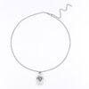 oly-9928dc58d2e99d3ad31c213037c7660a Wholesale Trendy Retro Moon Oval Pink Crystal Pendant Necklace Chic Long Chain Jewelry For Gift And Daily Wear