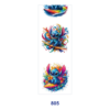 Wholesale 2/8/16pcs Paint Splash Fantasy Creature & Block Figure Print Pen and Bookmark Stickers UV DTF Wraps