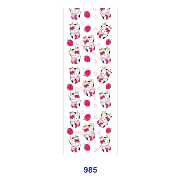 Wholesale 2/8/16pcs Cute Farm Cow Cartoon Super Hero Lovely Character Print Pen and Bookmark Stickers UV DTF Wraps OLY Exclusive