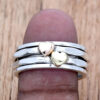 Wholesale Retro Bohemian Heart Shaped Wide Band Ring In Silver Tone Alloy Women S Fashion Jewelry Accessory For Everyday Wear And Gift