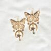 Wholesale Alloy Retro Hollow Butterfly Moon Star Earrings For Women Stylish Jewelry Accessory Party Everyday Gift