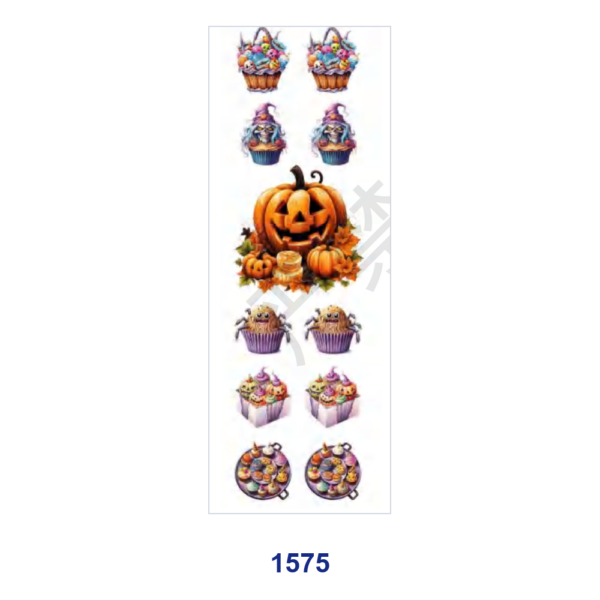 oly-9b1c357a0c87ce8ace45680bca8f3154 Wholesale 2/8/16pcs Halloween Christmas Gnome Pumpkin Dessert Holiday Print Pen and Bookmark Stickers UV DTF Wraps OLY Exclusive